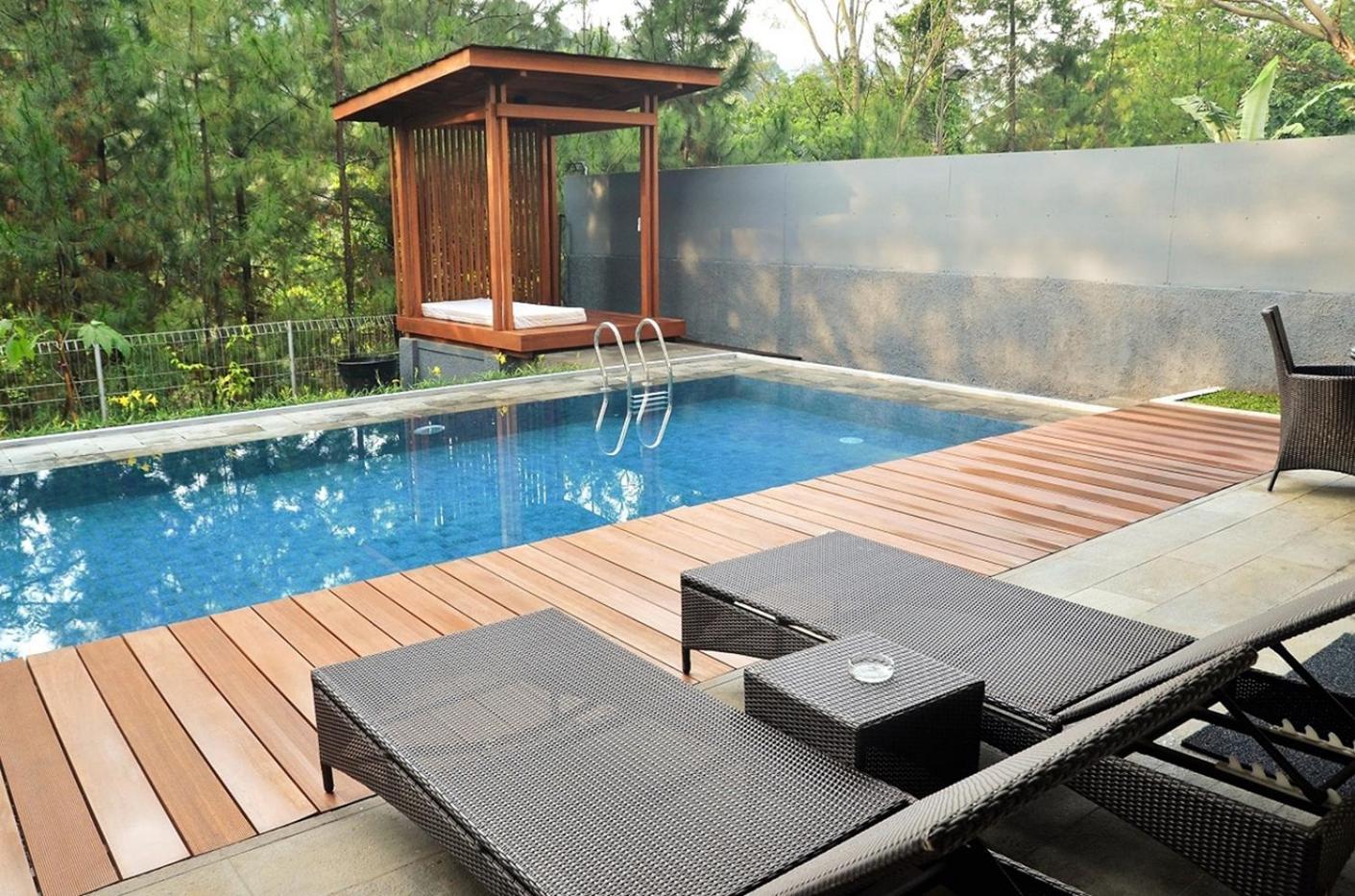 Hikari Hill View Villa 7 Bedrooms With A Private Swimming Pool And Billiard Бандунг Экстерьер фото